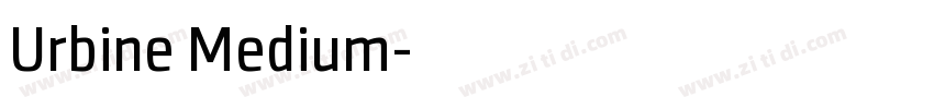 Urbine Medium字体转换